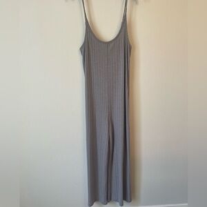 TS Grey Knit Jumpsuit. Size M.